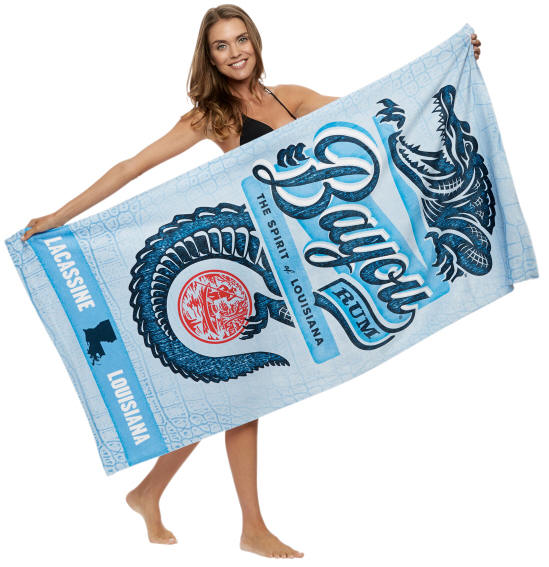 Custom Printed Microfiber Velour Beach Towels